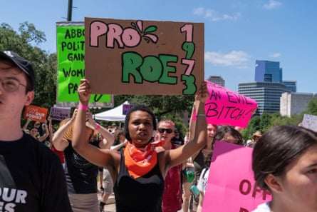 Abortion rights advocates attend a rally at the Texas State Capitol on 14 May 2022 in Austin, Texas.