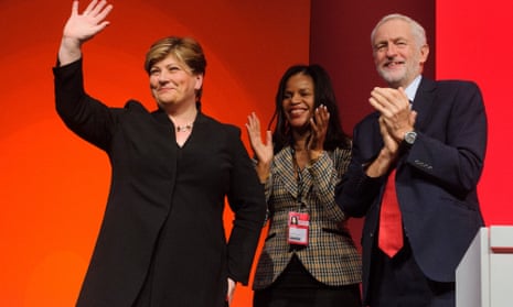 Claudia Webbe with Emily Thornberry and Jeremy Corbyn