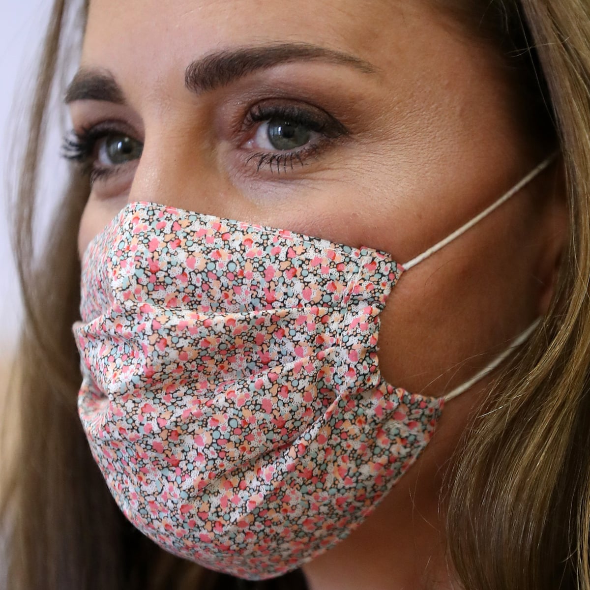 Download Duchess Of Cambridge Floral Mask Prompts Face Covering To Sell Out Kate The Duchess Of Cambridge The Guardian