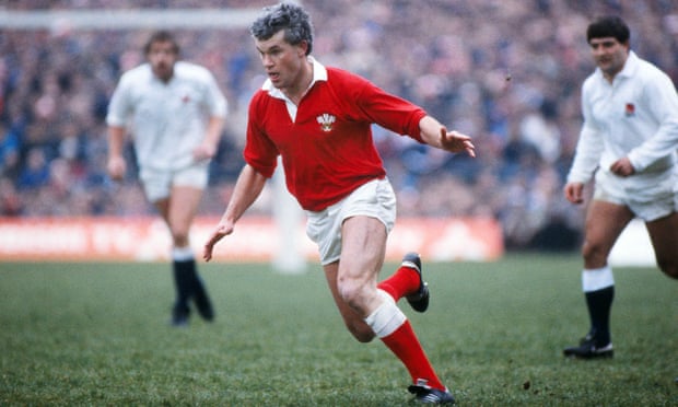 Wales’s Eddie Butler at Twickenham in 1984, when the visitors beat England 24-15
