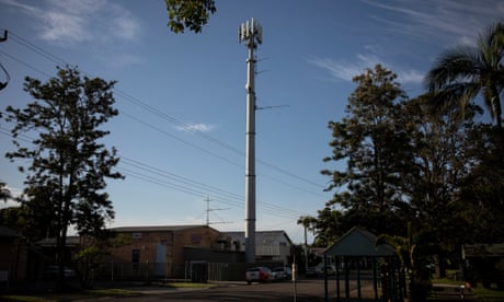 The Telstra 5G tower in Mullumbimby in NSW