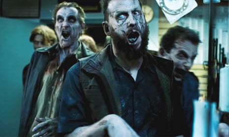 A scene from the zombie movie The Dead Don't Die