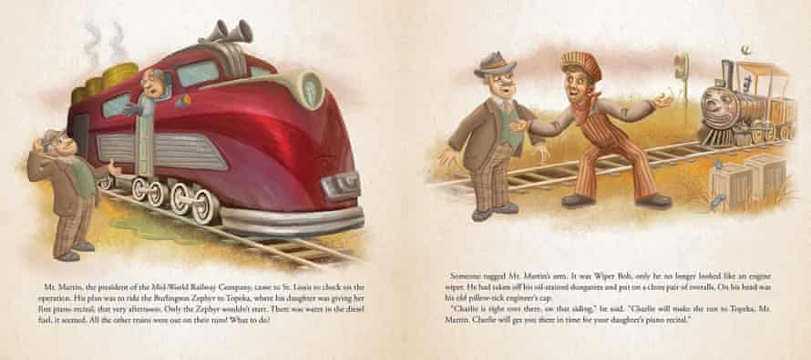 A spread from Charlie the Choo-Choo, by Beryl Evans/Stephen King.
