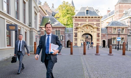 Mark Rutte in the Hague last week