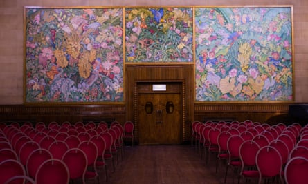 The Frank Brangwyn panels in Brangwyn Hall.