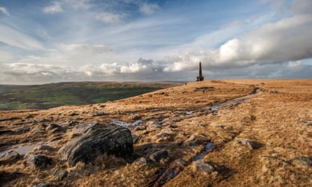 Stoodley Pike Monument in Brown Swamp