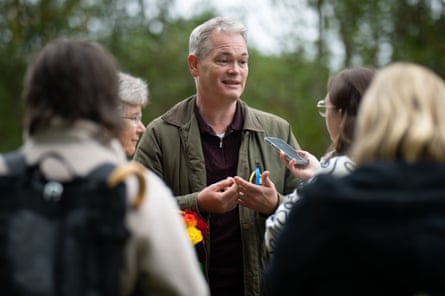 The Labour candidate, Richard Tunnicliffe, speaks during an interview