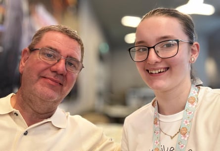 Shane Jarman and daughter Emma today.