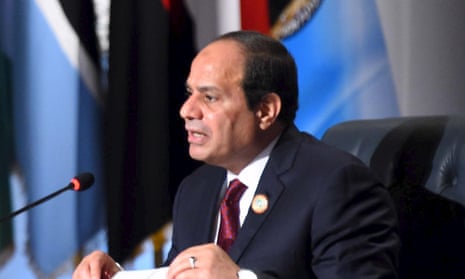 The Egyptian president, Abdel Fatah al-Sisi.