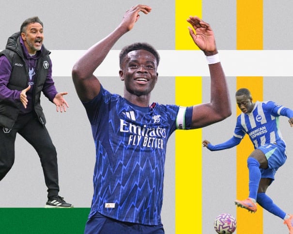 Bukayo Saka em ação pelo Arsenal em partida da Premier League