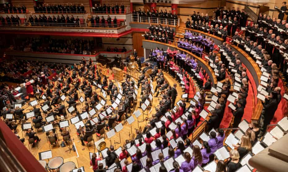 Stirring … the crammed auditorium of Symphony Hall, Birmingham.