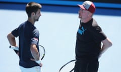 Boris Becker and Novak Djokovic