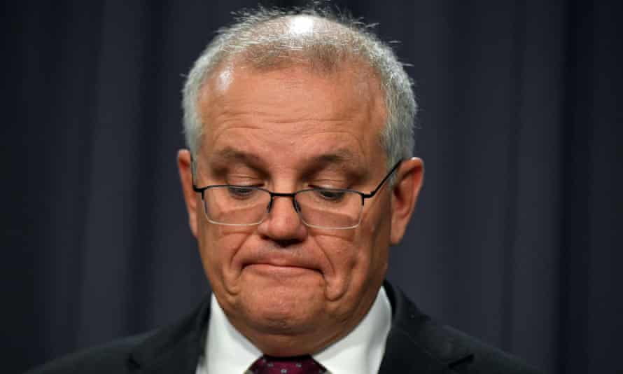 Prime Minister Scott Morrison at a press conference at Parliament House in Canberra, March 23, 2021.