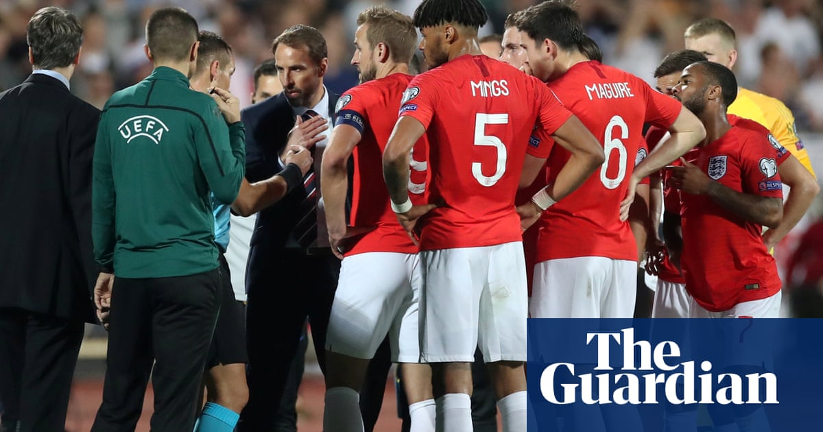 England Euro 2020 qualifier in Sofia halted twice over racist abuse