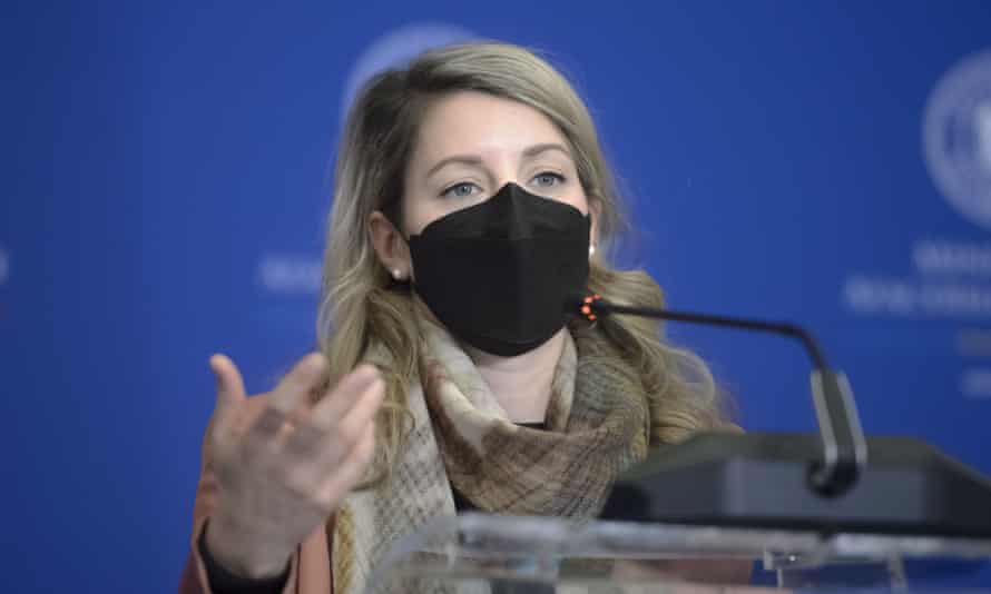 Canadian foreign minister Melanie Joly