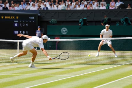 Alexander Zverev and Arthur Fery in action during their semi-final