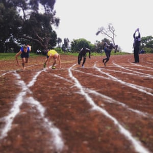 100m start, Iten town championships, Kenya
