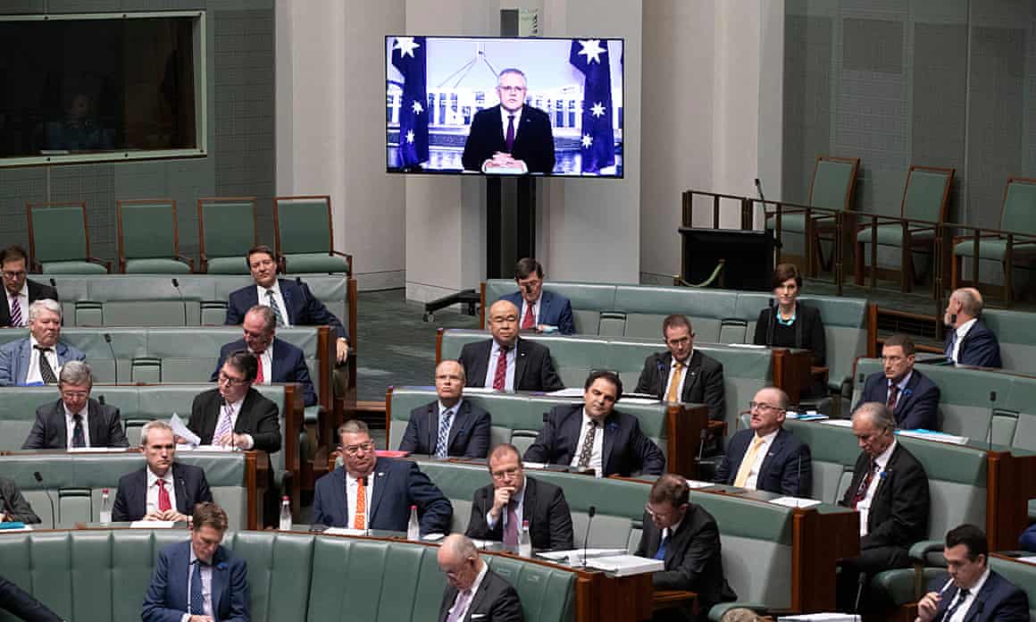 MPs have also been given the option of remotely connecting to parliament to appear by video link,