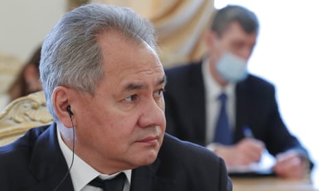 The Russian defence minister, Sergei Shoigu