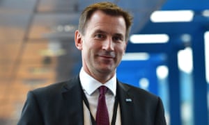 Jeremy Hunt arrives for the fourth day of the Conservative Party Conference 2016