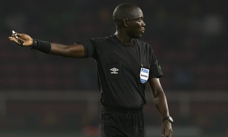Gambian referee Bakary Gassama is in charge of maintaining the very best of order during today’s match.