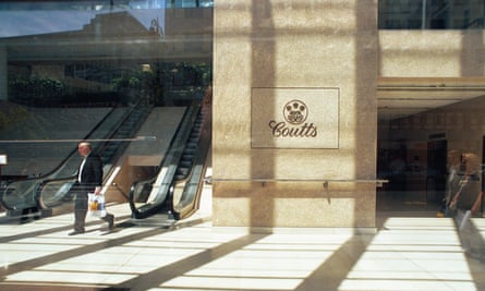 Coutts Bank in the Strand, London.
