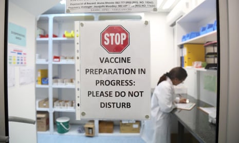 Pharmacist Aruna Bhoola in the laboratory where HIV vaccines are prepared in KwaZulu-Natal