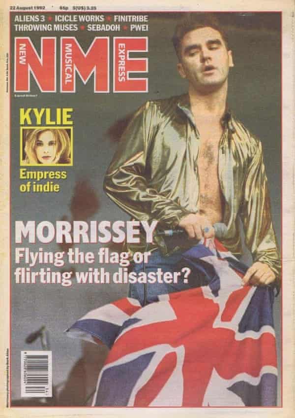 Morrissey on the 22 August 1992 cover of the NME.