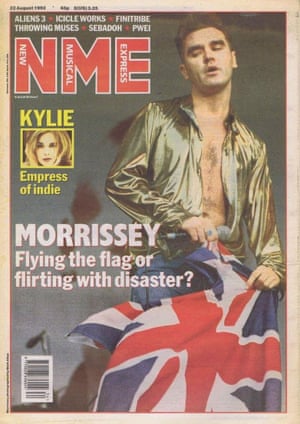 Morrissey on the 22 August 1992 cover of the NME.