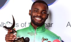 ‘It is a massive honour’ … a delighted Dave with the 2019 Hyundai Mercury prize trophy.