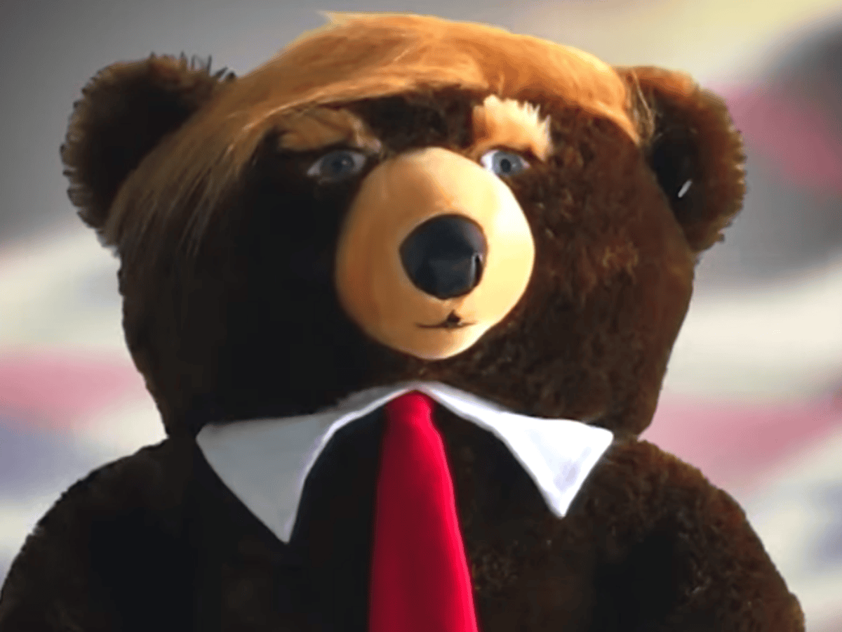 Donald trump bear hot sale doll