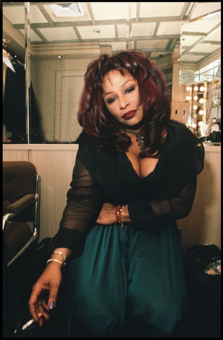 Chaka Khan looks sultry smoking a cigarette at a club in 2000.