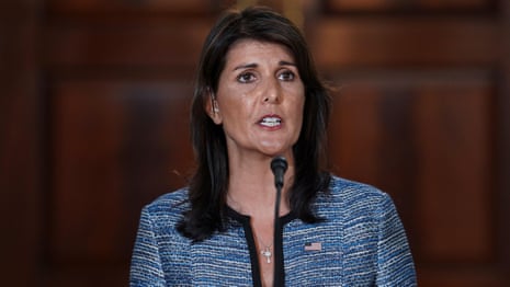 Nikki Haley: US will lead on human rights outside 'misnamed' UN council – video