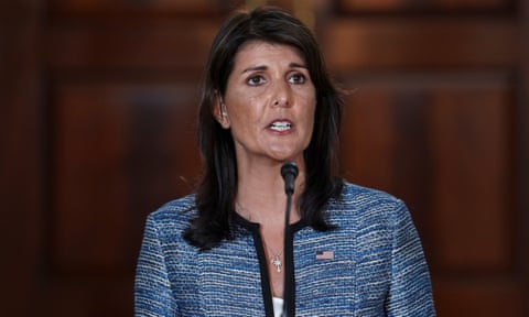 Nikki Haley announces America’s withdrawal from the UN human rights council.