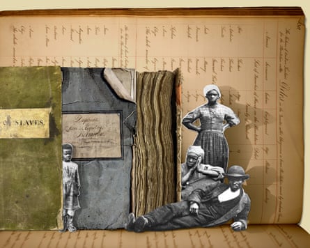 Composite of archival images from British Enslavement Registers/T71 collection.