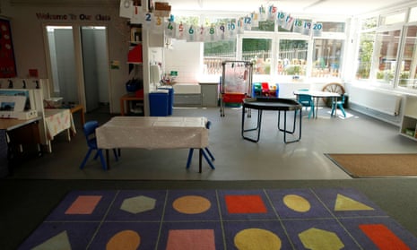 A nursery classroom in Hertford in May last year