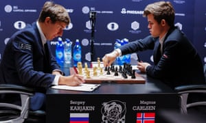 Sergey Karjakin and Magnus Carlsen battle away in New York