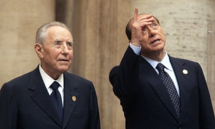 Carlo Azeglio Ciampi, left, with Silvio Berlusconi, in 2004.