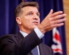 Angus Taylor’s oft-repeated log cabin story of post-war pioneers contradicts his political race to the bottom on immigration | Tom McIlroy
