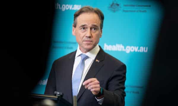 Australian health minister Greg Hunt