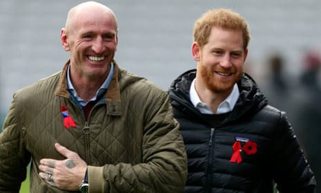 Duke of Sussex (right) attending a Terrence Higgins Trust event with former Wales rugby captain Gareth Thomas in 2019.