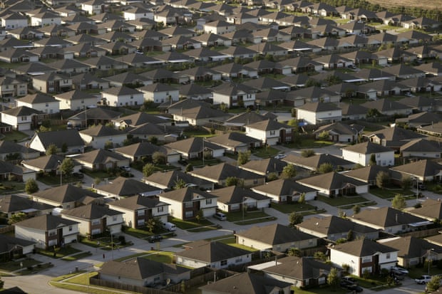 A new housing development in suburban Houston.
