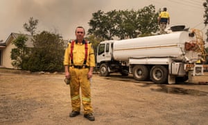 The Rural Fire Service brigade captain of the NSW southern highlands village of Balmoral, Brendon O’Connor said during Saturday’s bushfire, ‘everywhere you looked was burning’.