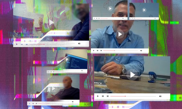 Composite of screenshots from undercover footage.