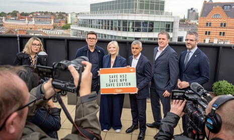 Five Labour metro mayors - Andy Burnham, Tracy Brabin, Sadiq Khan, Steve Rotheram and Oliver Coppard – in Leeds today, where they met to restate their opposition to the prospect of phase two of HS2 being scrapped.