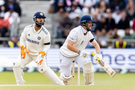 Ben Duckett on his way to a century on day five