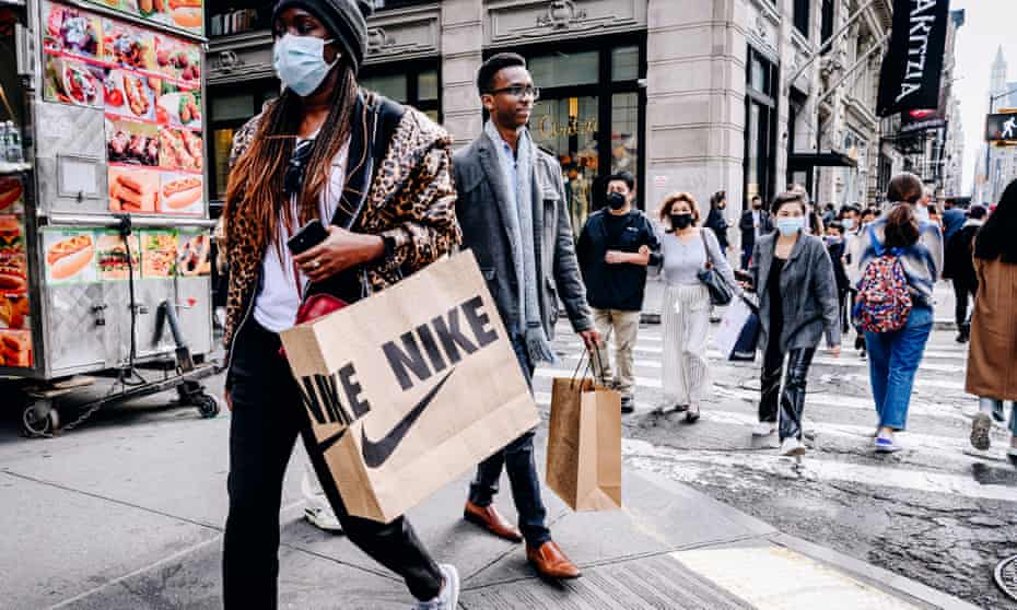 Shoppers in New York City 