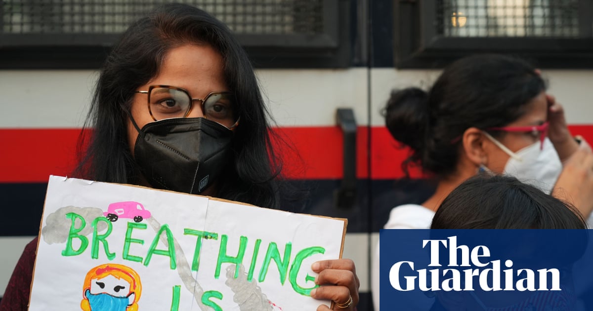 ‘I can’t breathe in this city’: inaction over Delhi’s suffocating pollution sparks rare protest