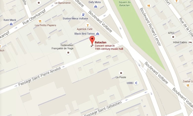Locul unde a avut loc atacul - Google Maps Locul unde a avut loc atacul - Google Maps