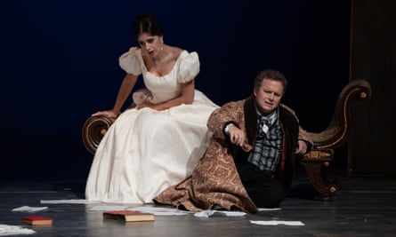 Julietta Avanesyan and Peter Auty in Pushkin at Grange Park Opera.